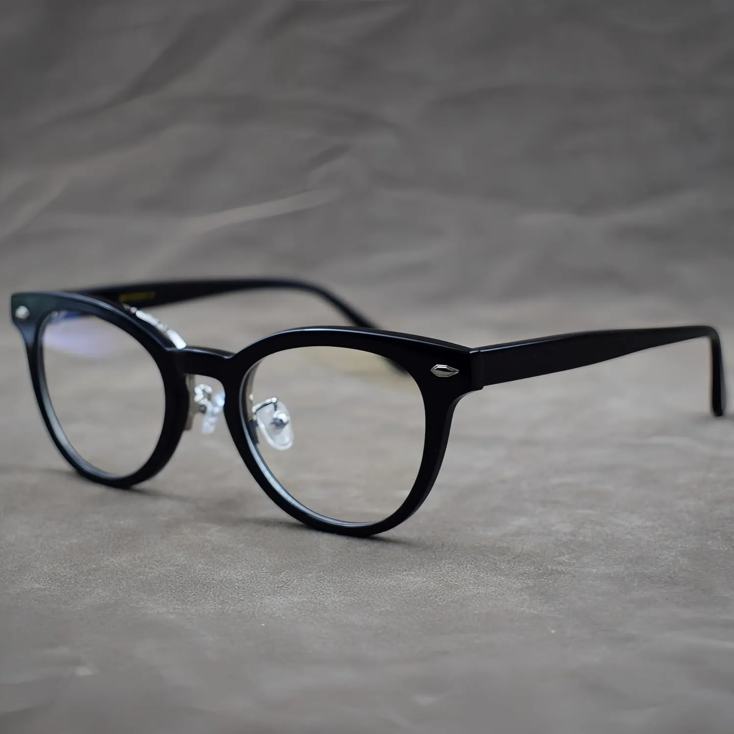 Acetate Round Trendy Flip Up Full Rim Vintage Eyeglass Frames Metal Hinges Unisex for Men Women
