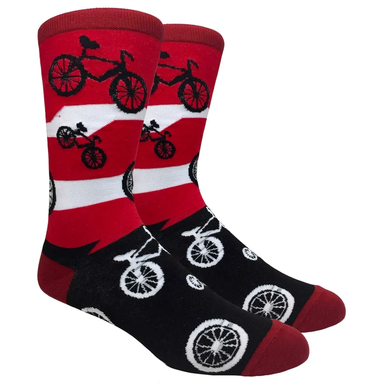 Bicycle Pattern Socks from the Sock Panda (Adult Large - Men's Shoe Sizes 8-12)
