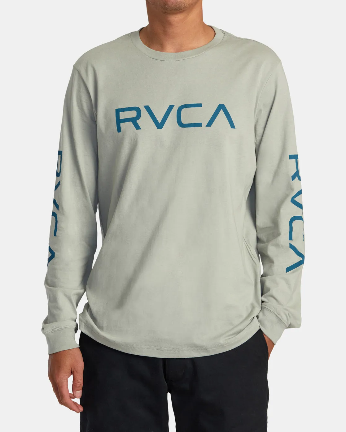 Big RVCA Long Sleeve Tee - Iron