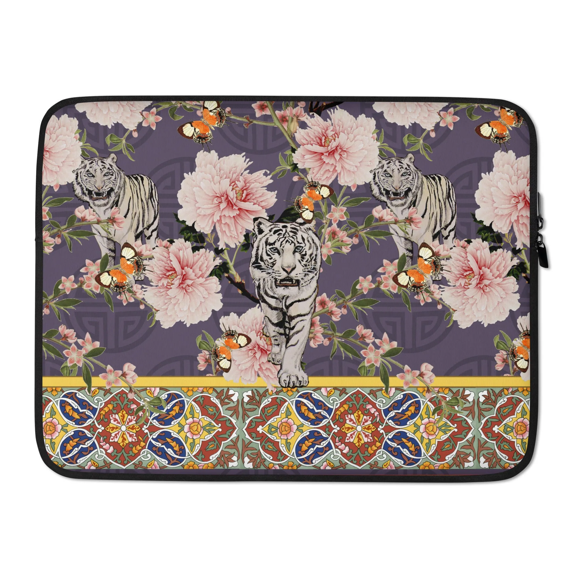 Black Water Tiger Laptop Sleeve
