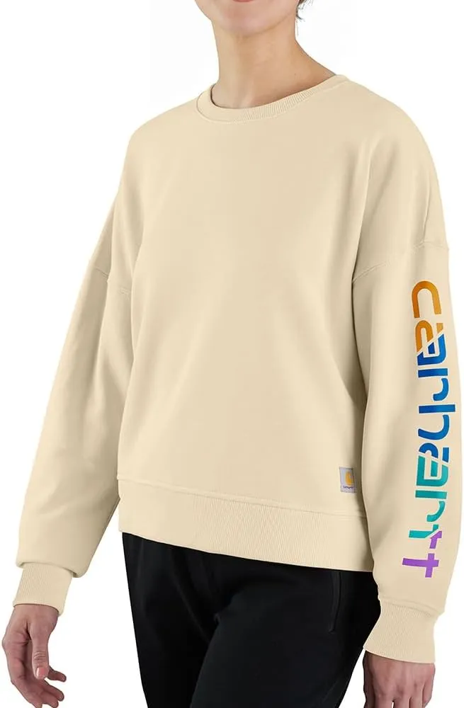 Carhartt Women's Tencel Fiber Series Loose Fit Sleeve Graphic Sweatshirt