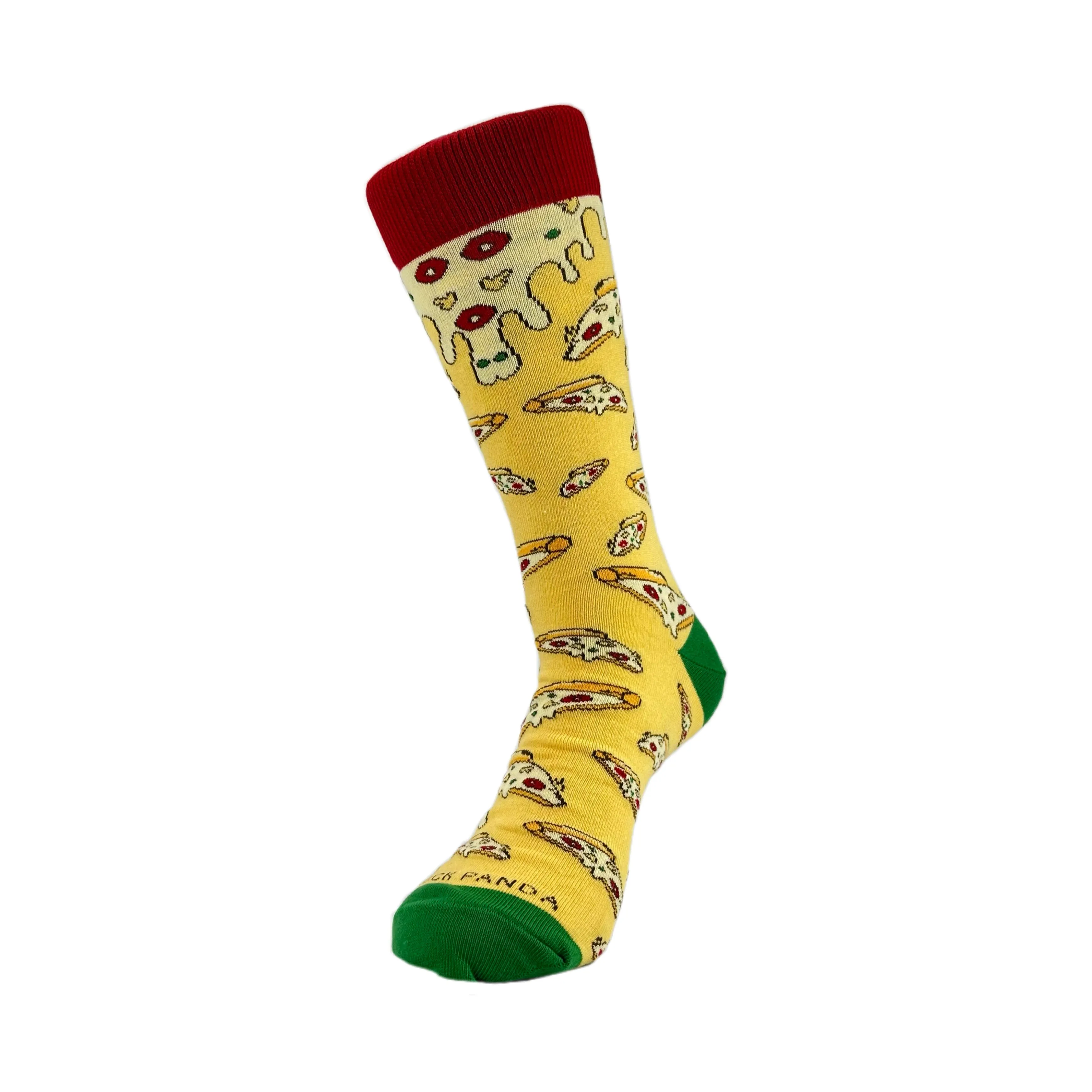 Cheesy Pizza Pattern Socks from the Sock Panda (Adult Large - Men's Shoe Sizes 8-12)