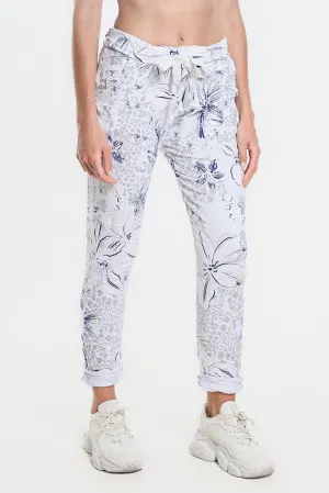Daelyn Hibiscus Animal Pull On Pant (PL707H)