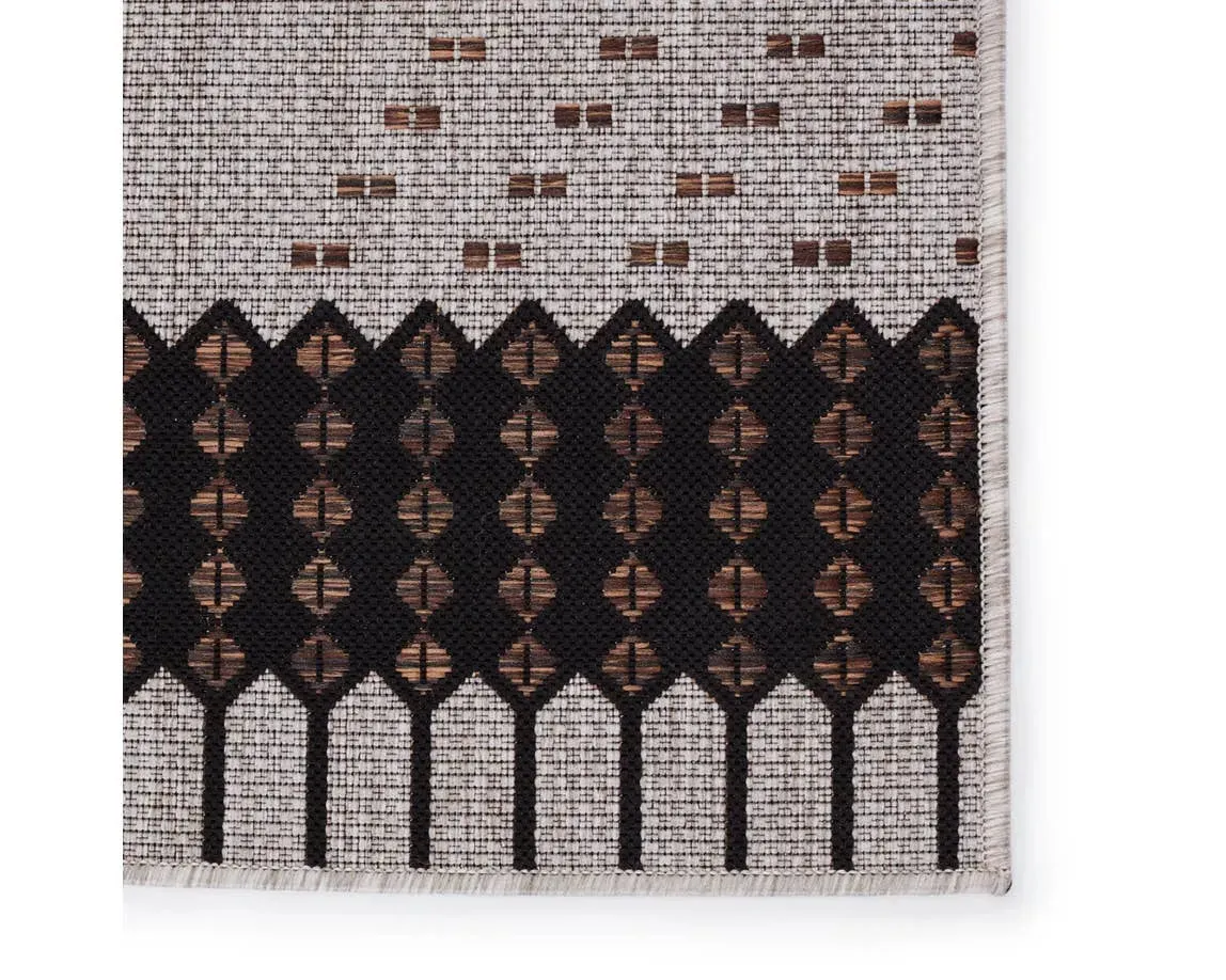 Decora By Nikki Chu DNC17 Tirana Grey/Brown Rug
