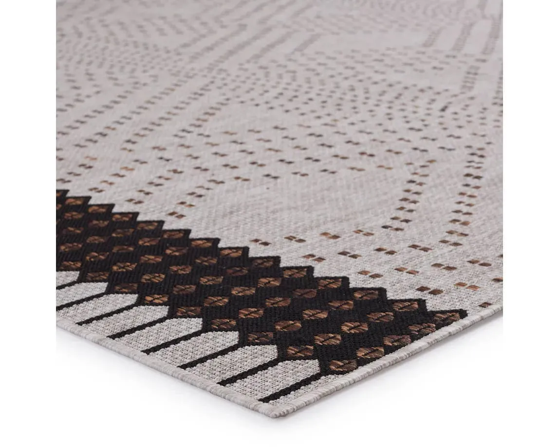 Decora By Nikki Chu DNC17 Tirana Grey/Brown Rug
