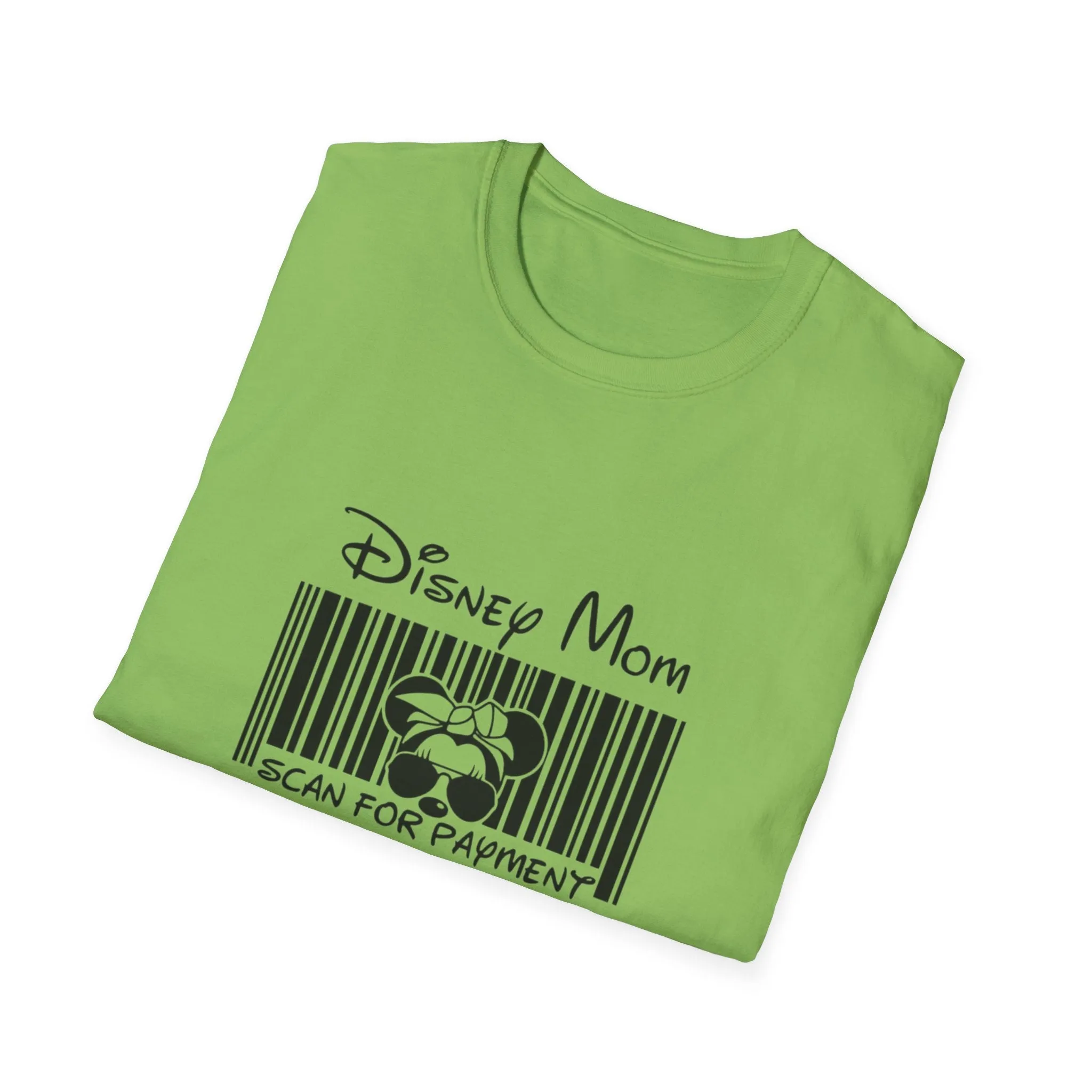 Disney mom scan for payment Unisex Softstyle T-Shirt