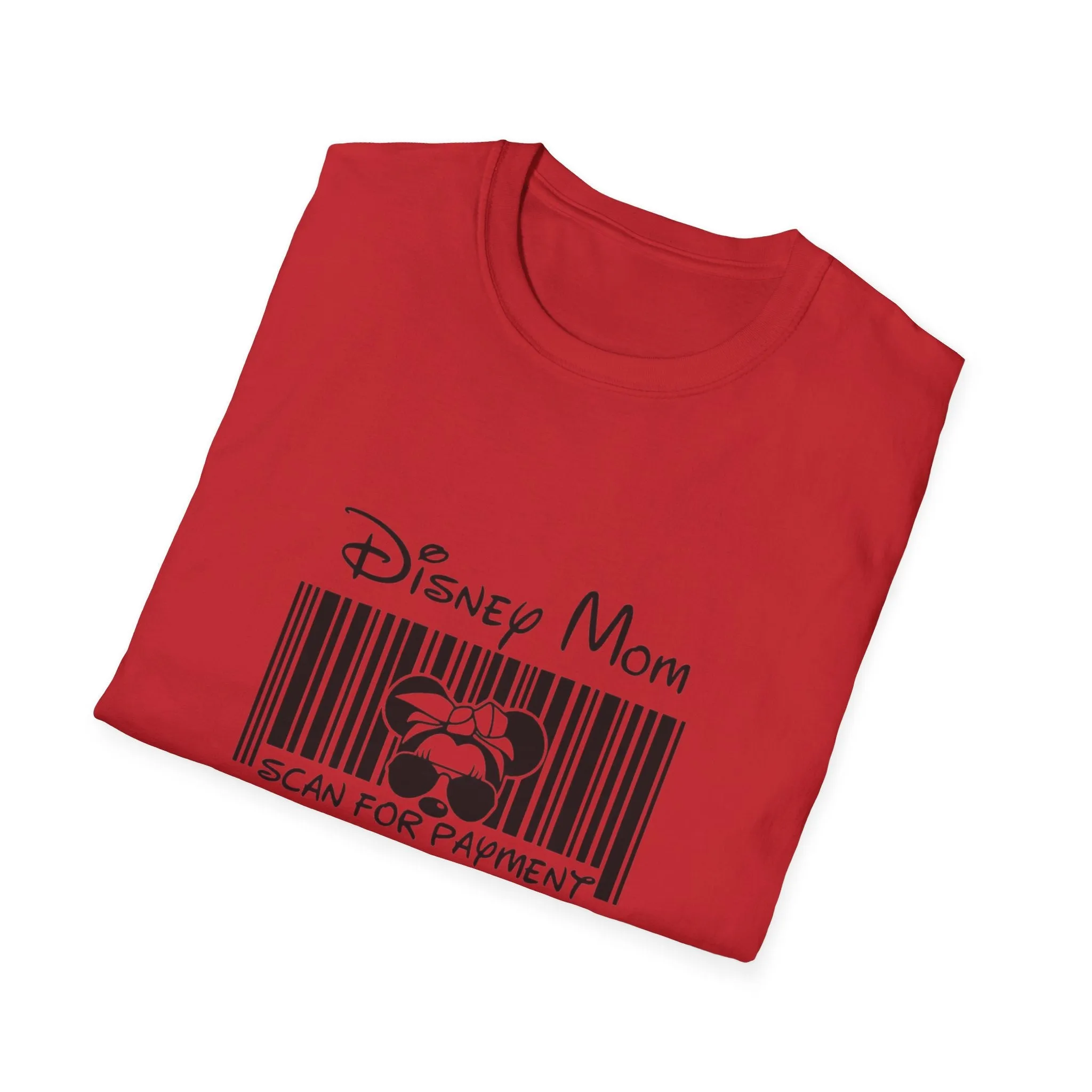 Disney mom scan for payment Unisex Softstyle T-Shirt