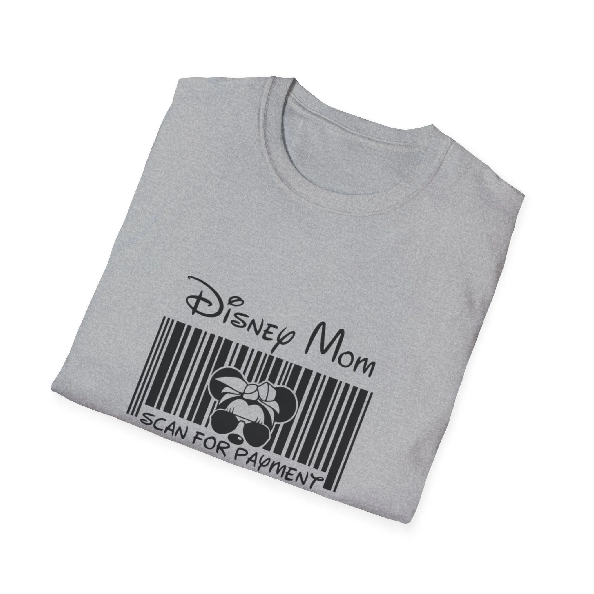 Disney mom scan for payment Unisex Softstyle T-Shirt