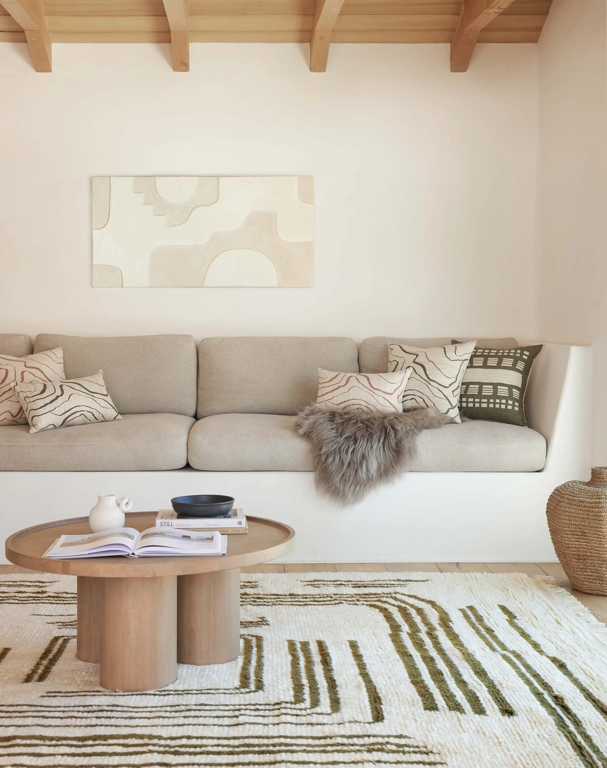 Earth Maze Moroccan Shag Rug by Élan Byrd