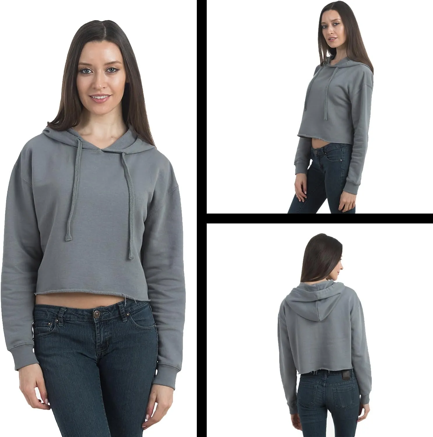 Everyone Watches Women's Sports Cropped Fleece Hoodie, Soft & Cozy Fabric, Trendy Fit, Stylish Pullover