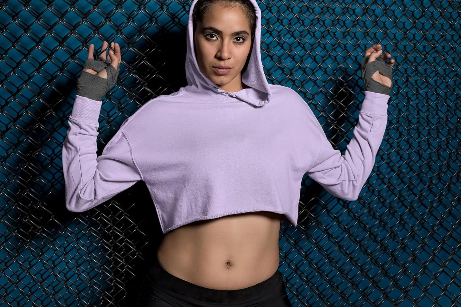 Everyone Watches Women's Sports Cropped Fleece Hoodie, Soft & Cozy Fabric, Trendy Fit, Stylish Pullover