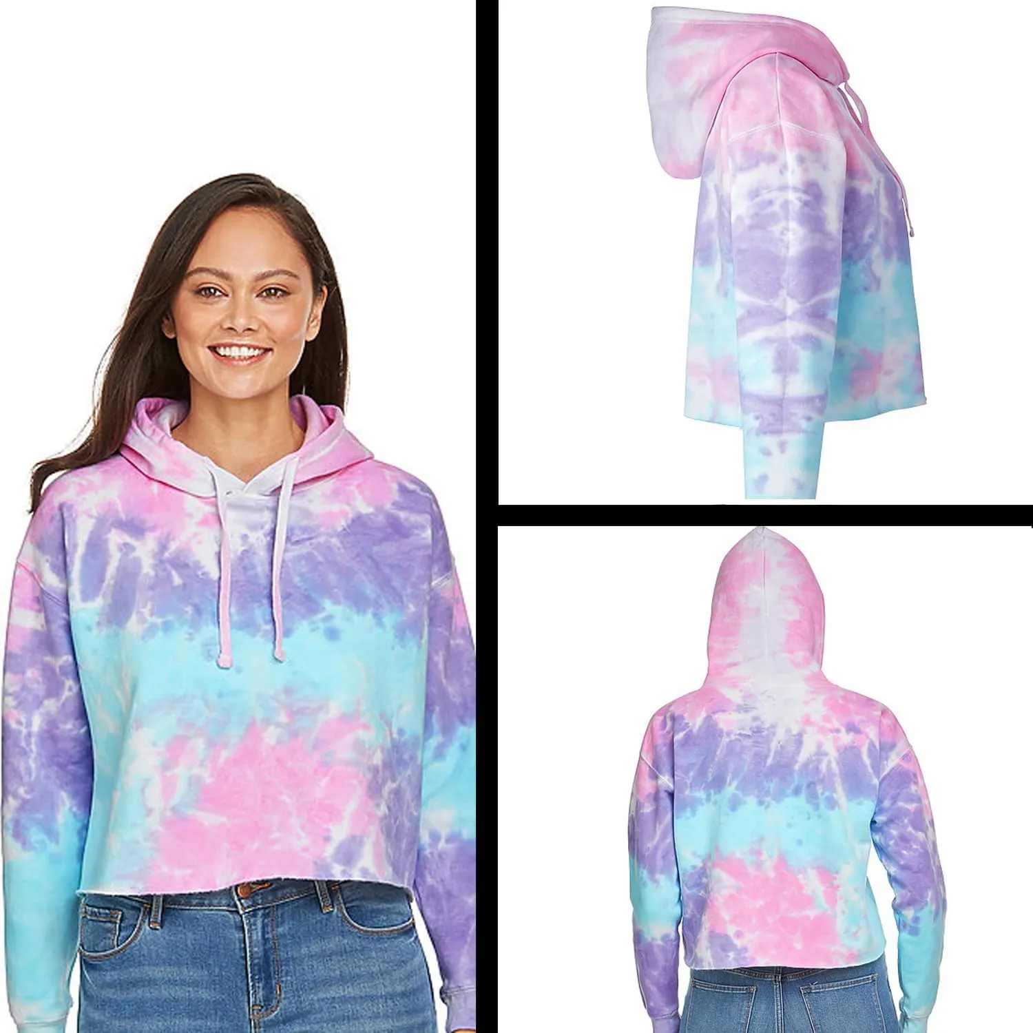 Everyone Watches Women's Sports Cropped Fleece Hoodie, Soft & Cozy Fabric, Trendy Fit, Stylish Pullover