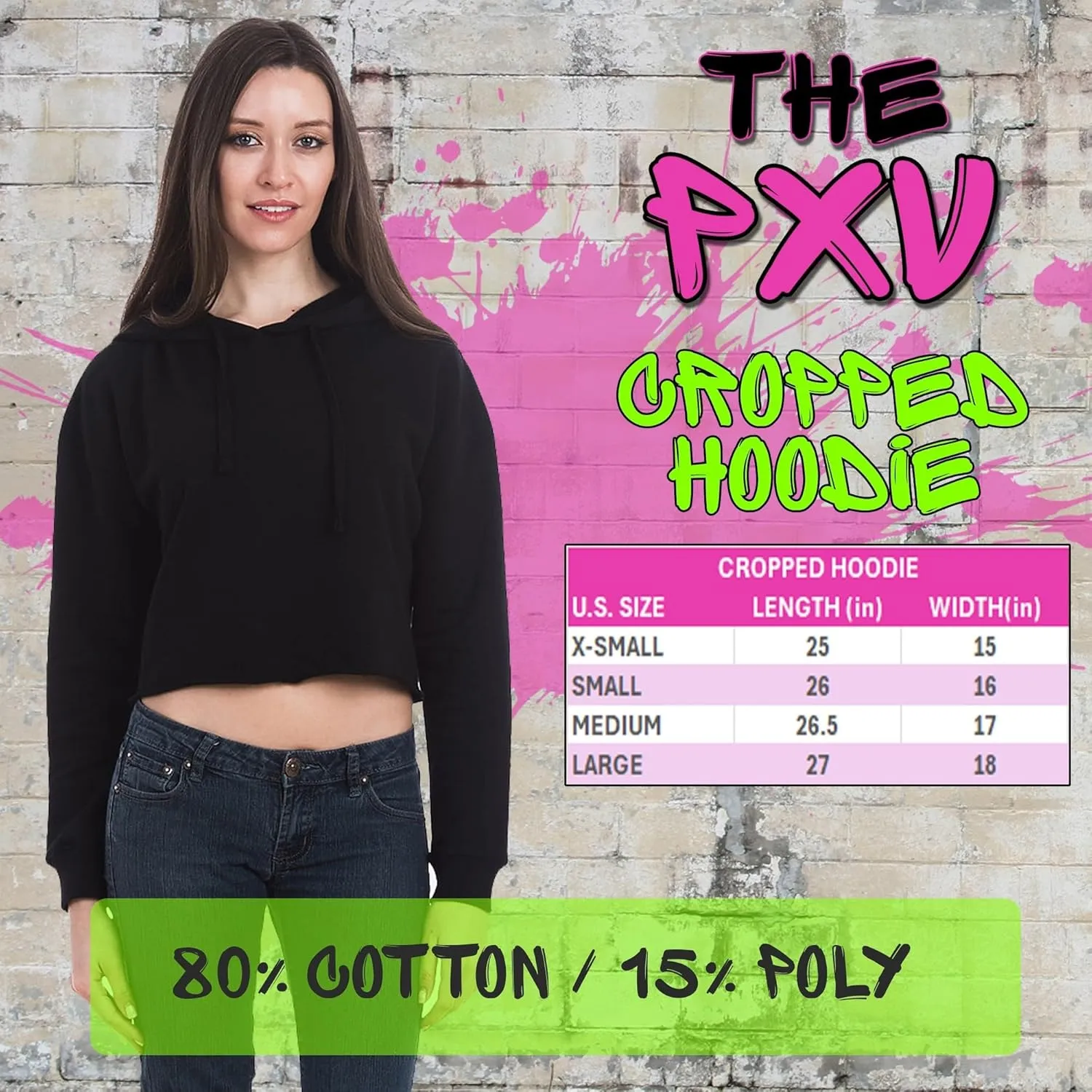 Everyone Watches Women's Sports Cropped Fleece Hoodie, Soft & Cozy Fabric, Trendy Fit, Stylish Pullover