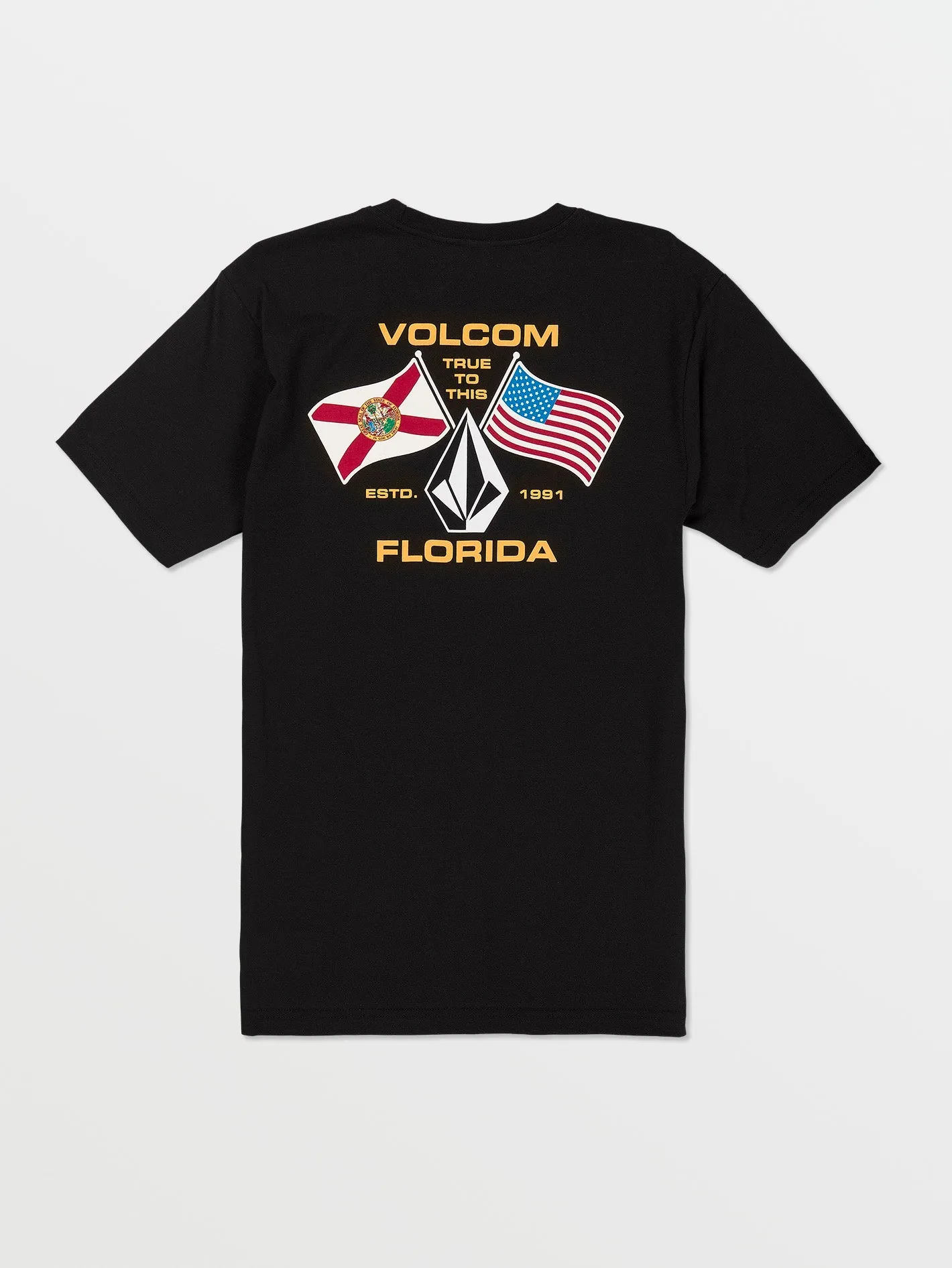 Floridaflag Short Sleeve Tee - Black