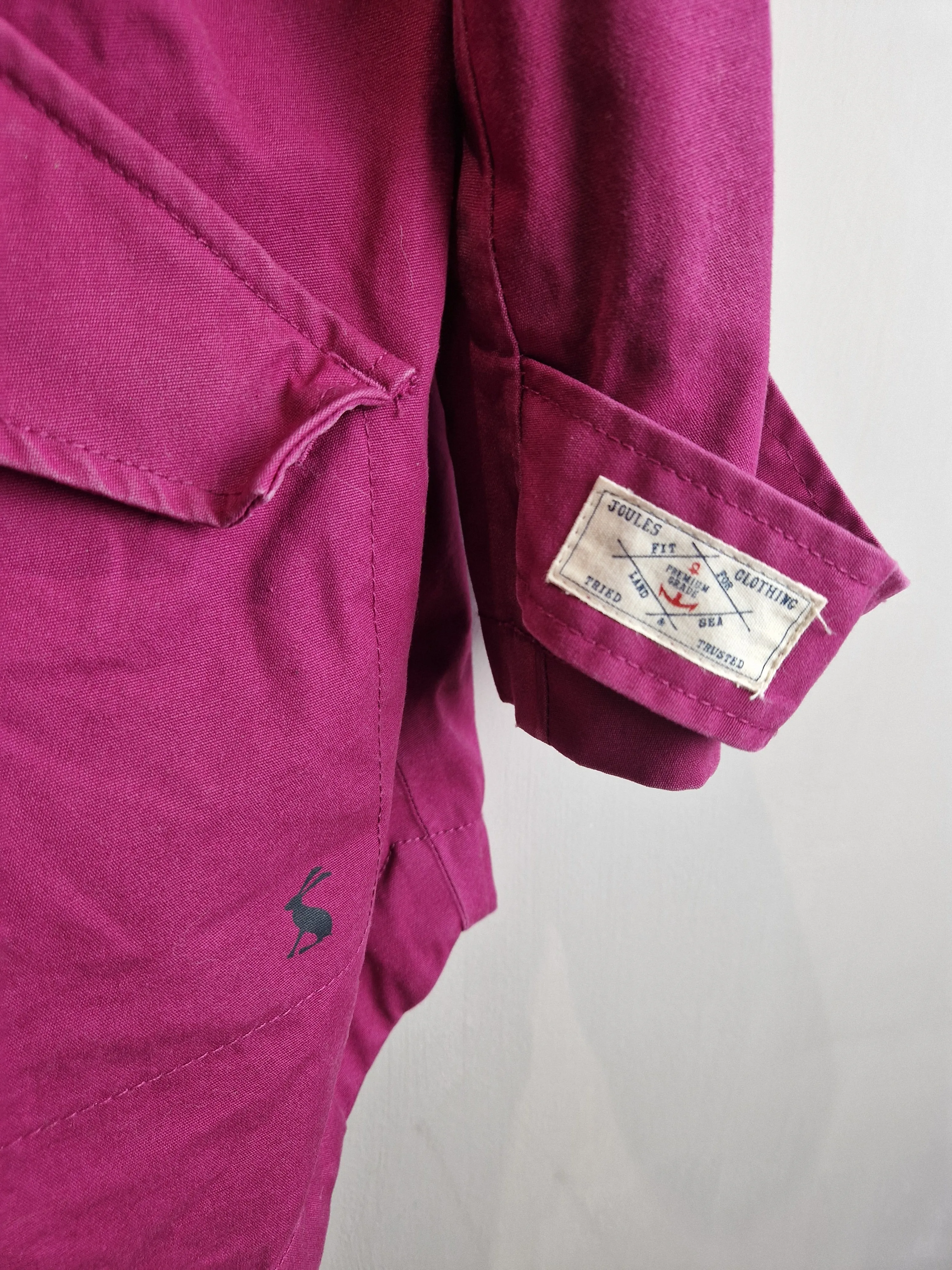 Joules Berry canvass waterproof raincoat - size 20