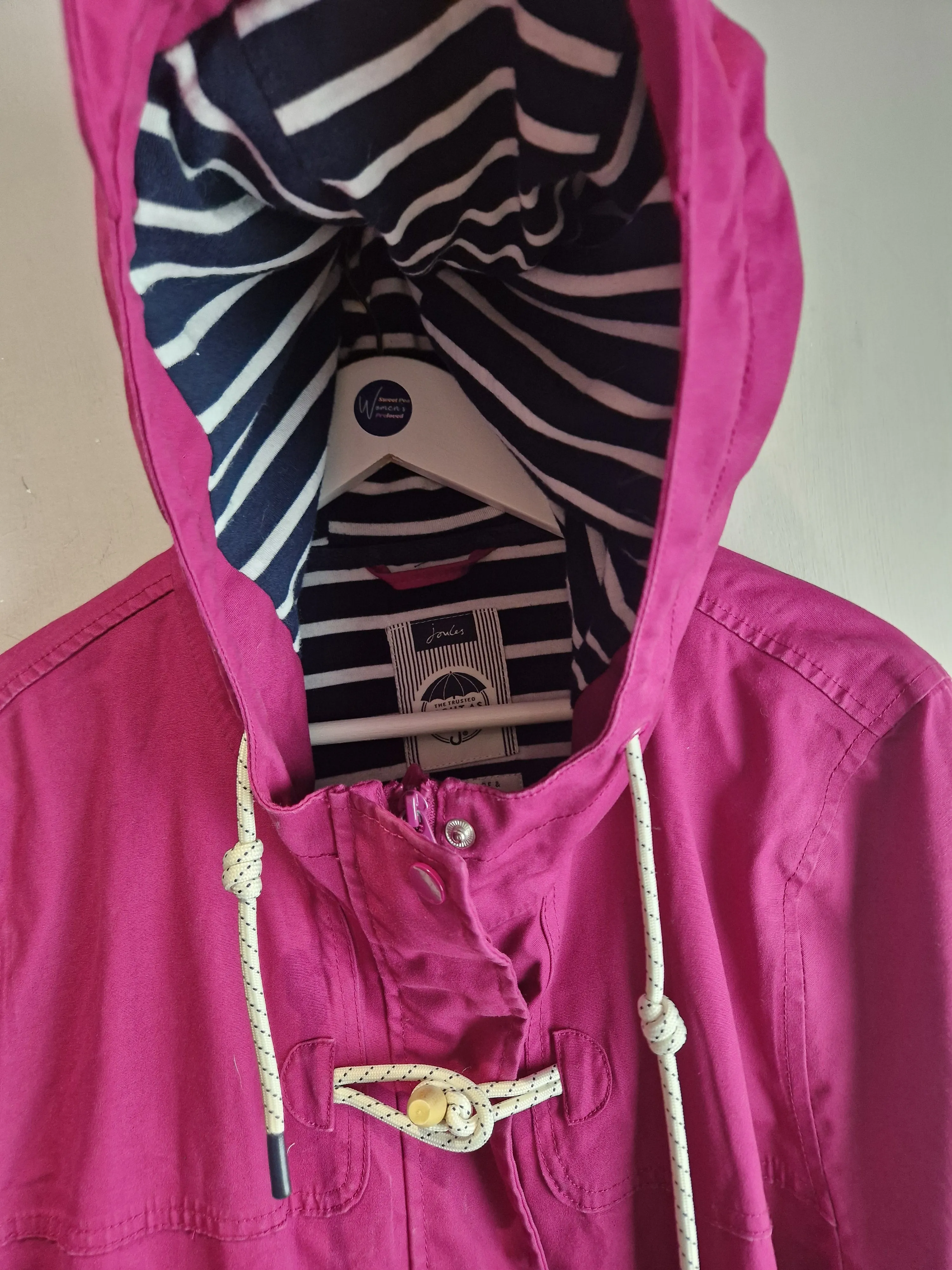 Joules Berry canvass waterproof raincoat - size 20