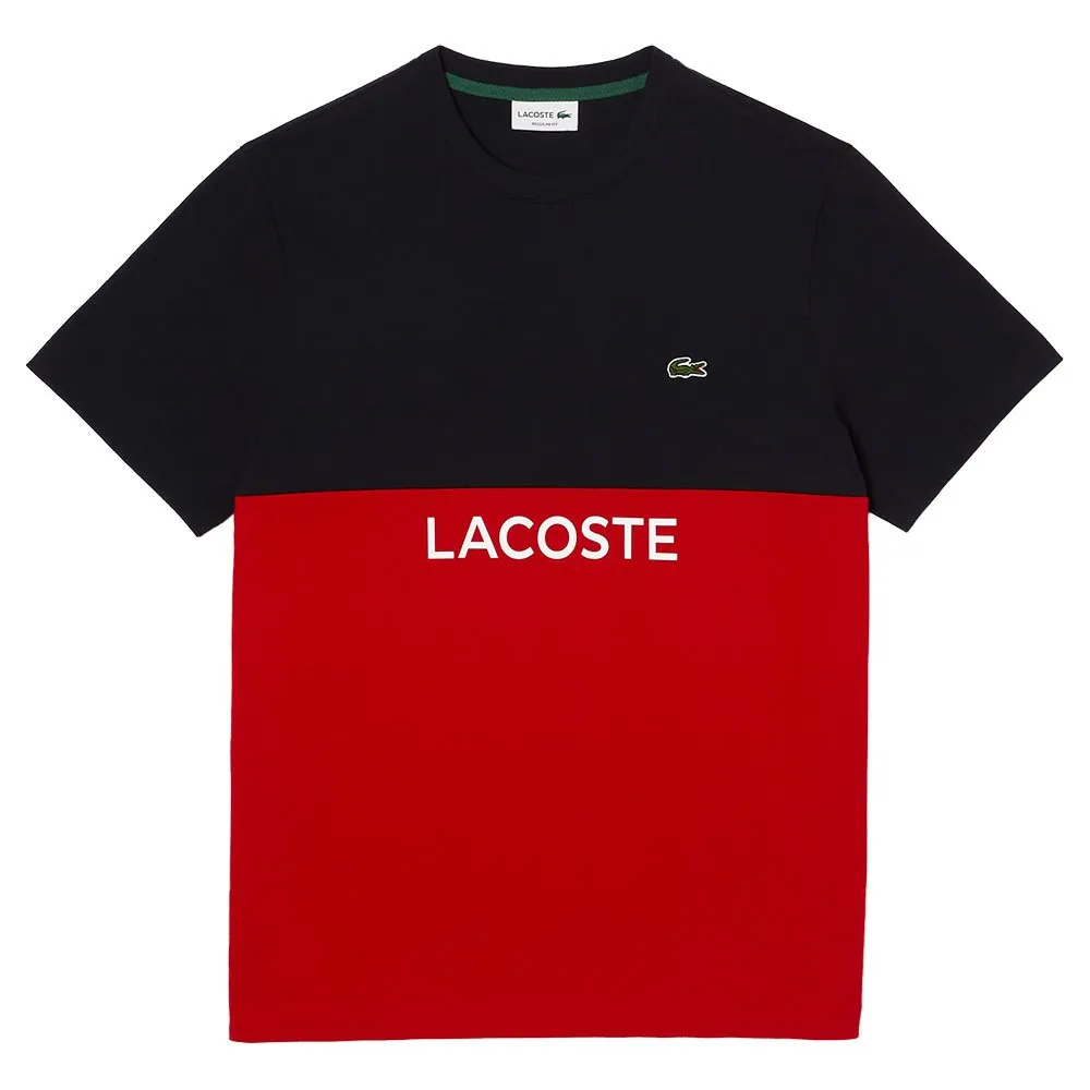 Lacoste Men's  Regular Fit Cotton Jersey Colorblock T-Shirt