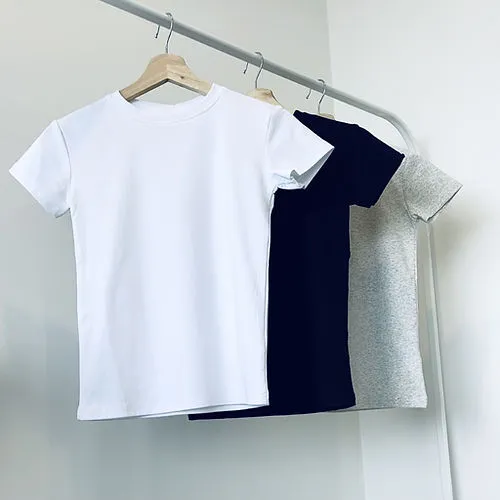 Makayla Smooth Fitted Tee - Black