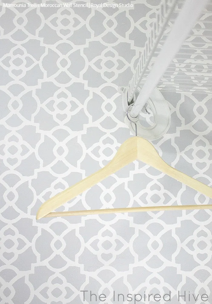 Mamounia Moroccan Trellis Wall Stencil