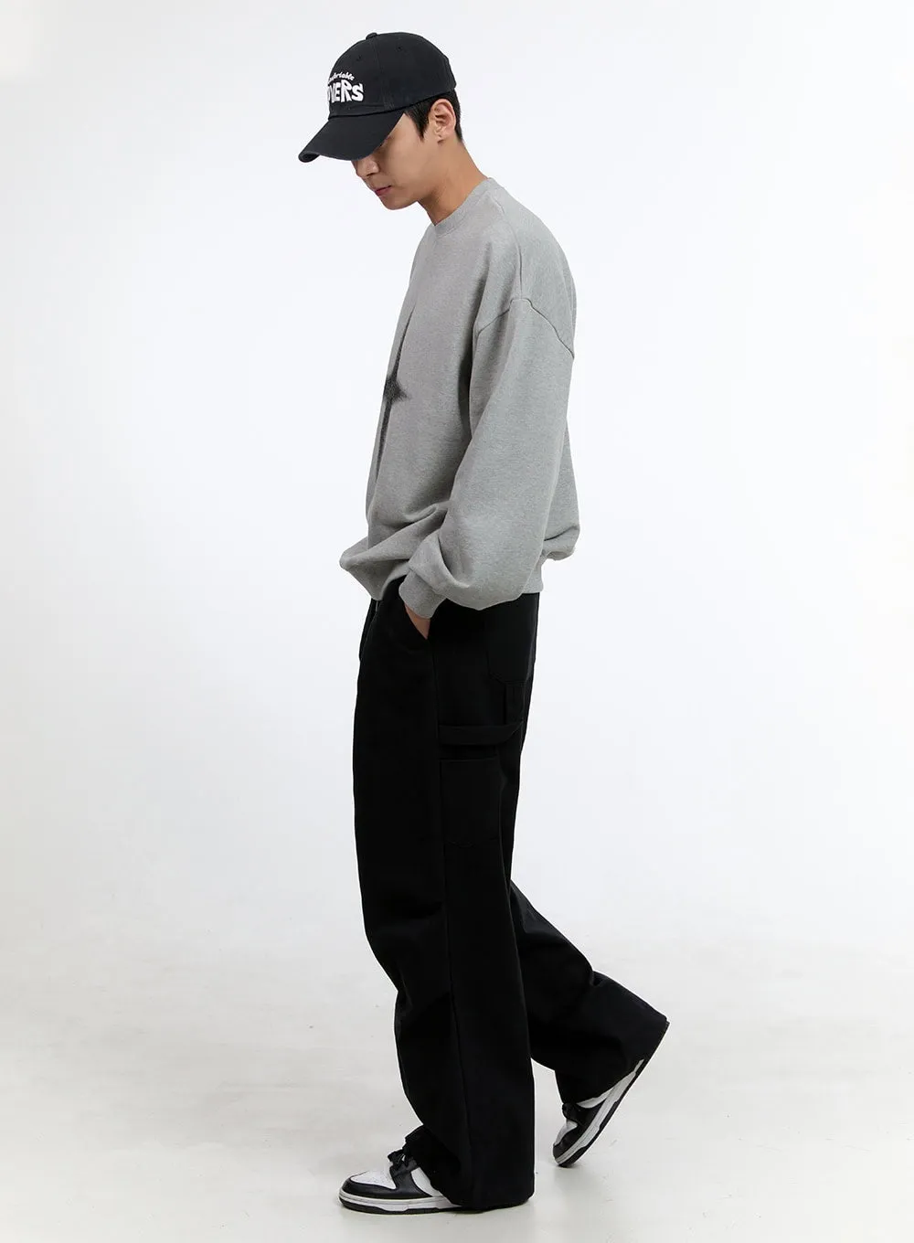 Men's Cozy Cotton Crewneck Sweatshirt IG428