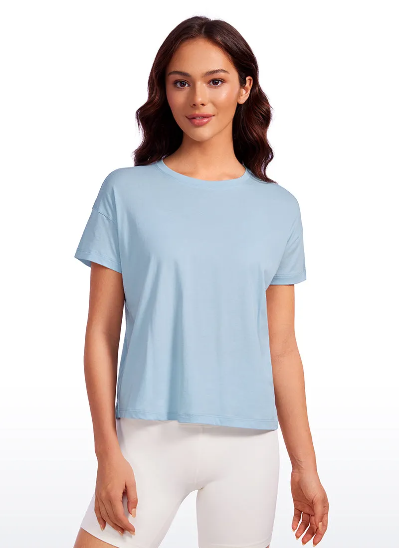 Pima Cotton Short Sleeves Loose Fit