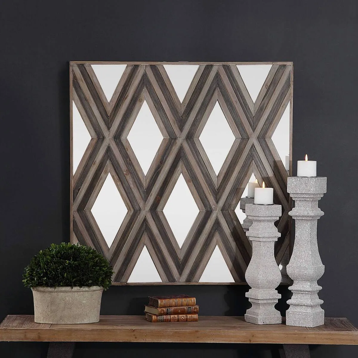 TAHIRA WOOD WALL DECOR, SQUARE