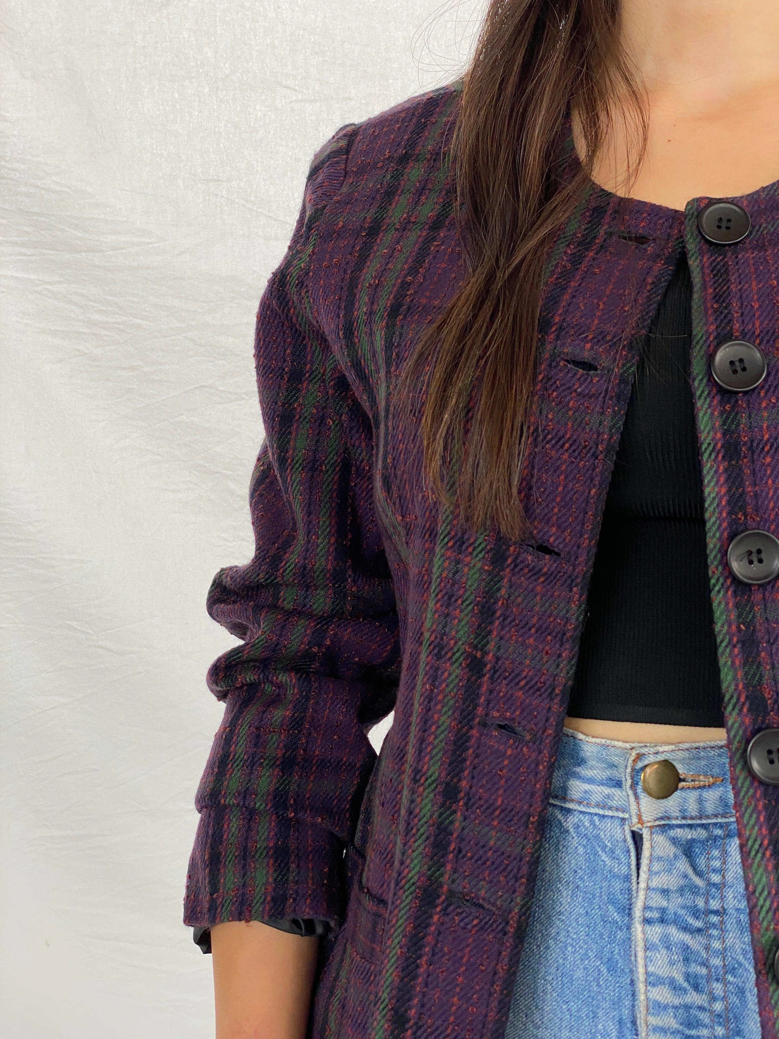 Vintage 90s Bedford Fair Striped Blazer