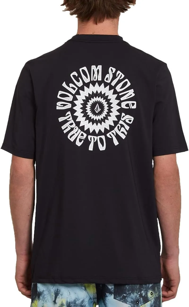Volcom Men's Standard UPF 50  Short Sleeve Loose Fit Rashguard