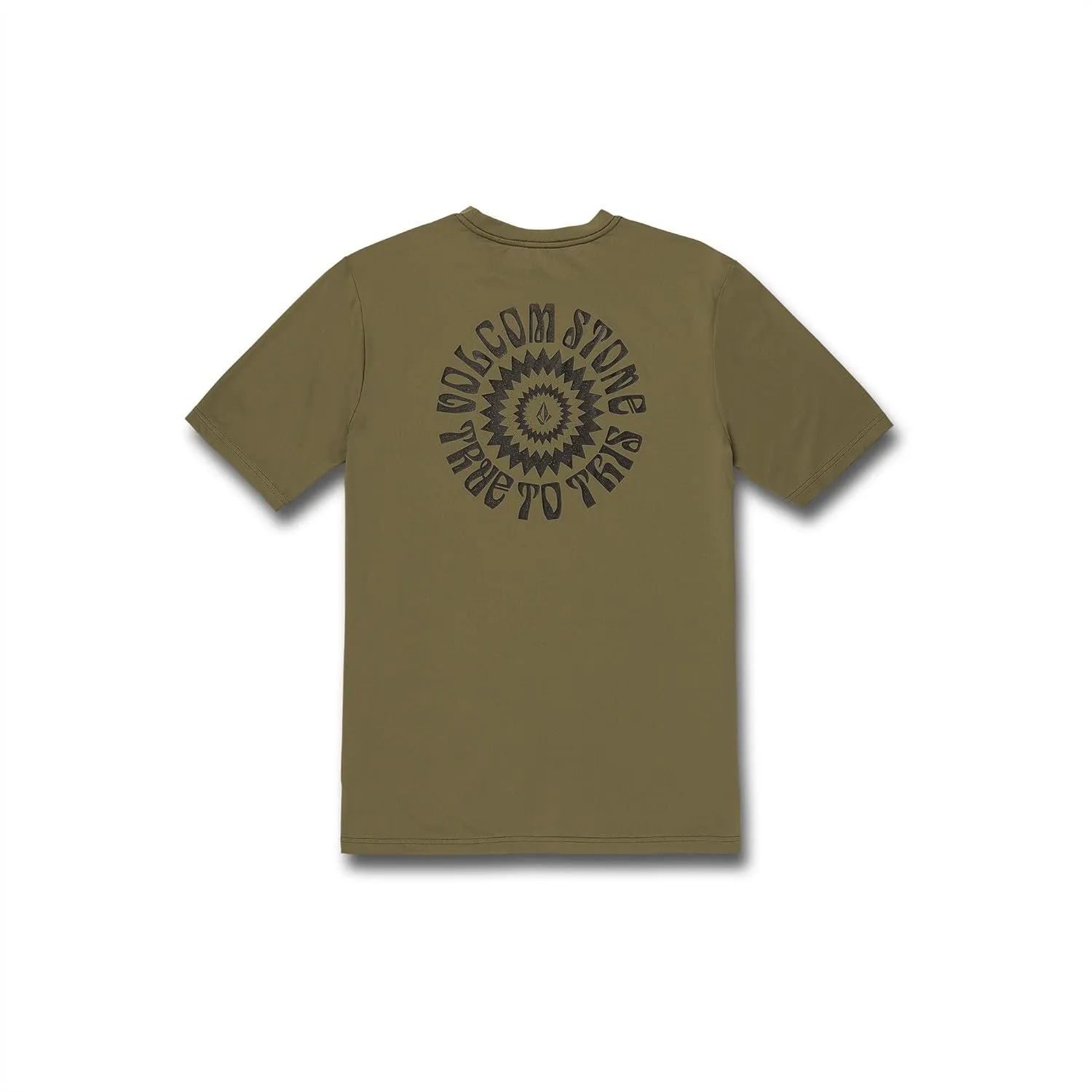 Volcom Men's Standard UPF 50  Short Sleeve Loose Fit Rashguard