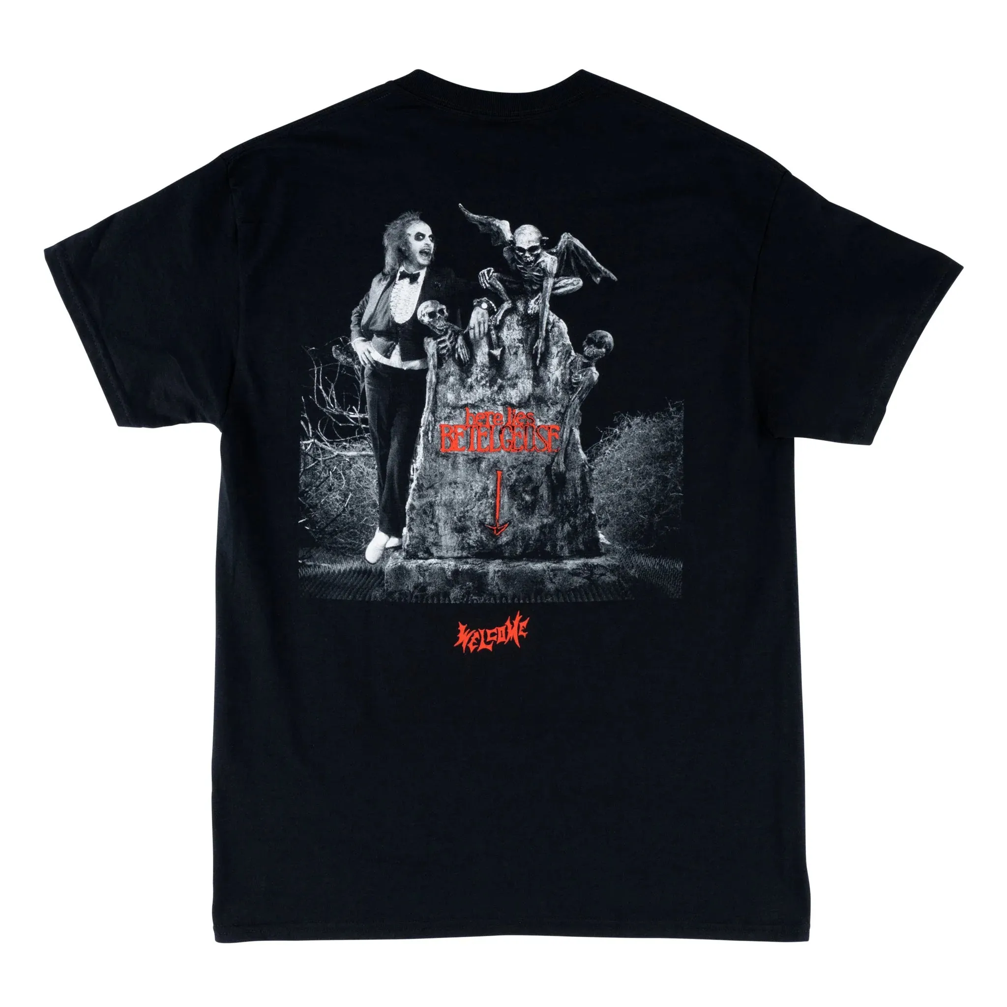 Welcome x Beetlejuice Tombstone Tee - Black