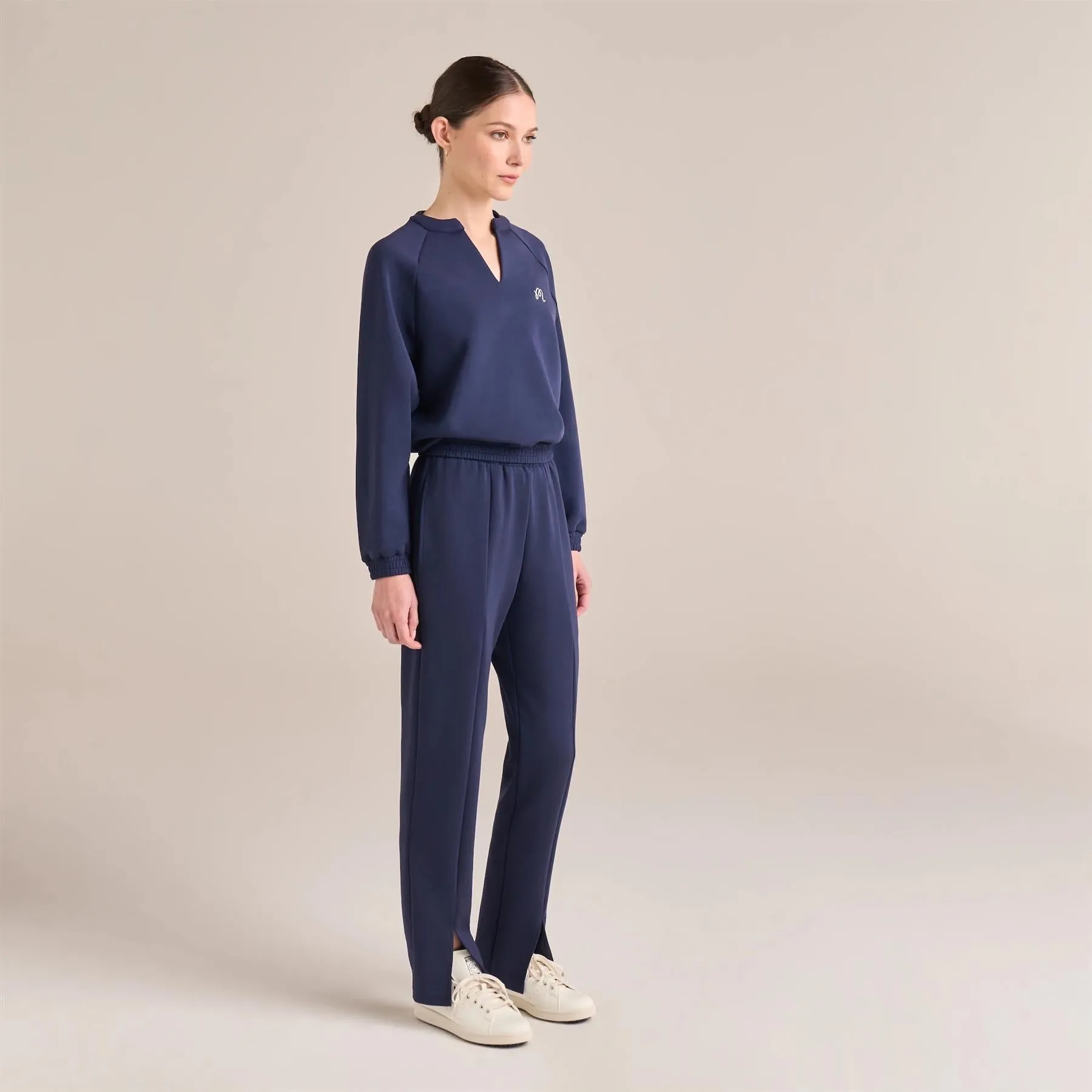 Womens Gianna Raglan Pullover Sweatshirt Pageant Blue - 2024