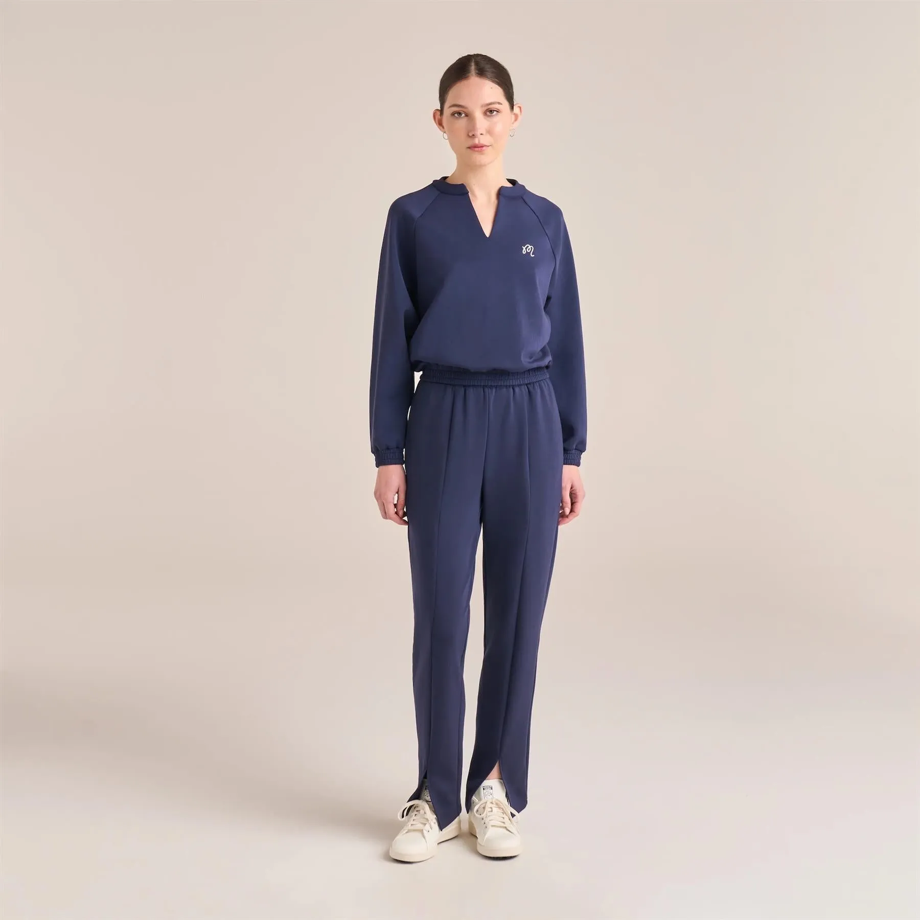 Womens Gianna Raglan Pullover Sweatshirt Pageant Blue - 2024