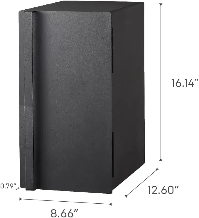 Yamazaki Home Tower Bread Box Keeper Holder Container, Metal Bread Holder Saver, Slim Space Saving Counter Storage - Vertical - Steel